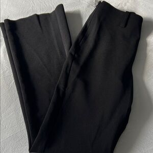 Black side zip high waisted pants